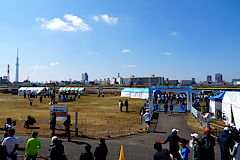 左折してフィニッシュ