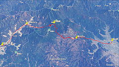 塩山〜大弛峠〜川上map