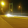 来島海峡大橋、夜の橋上